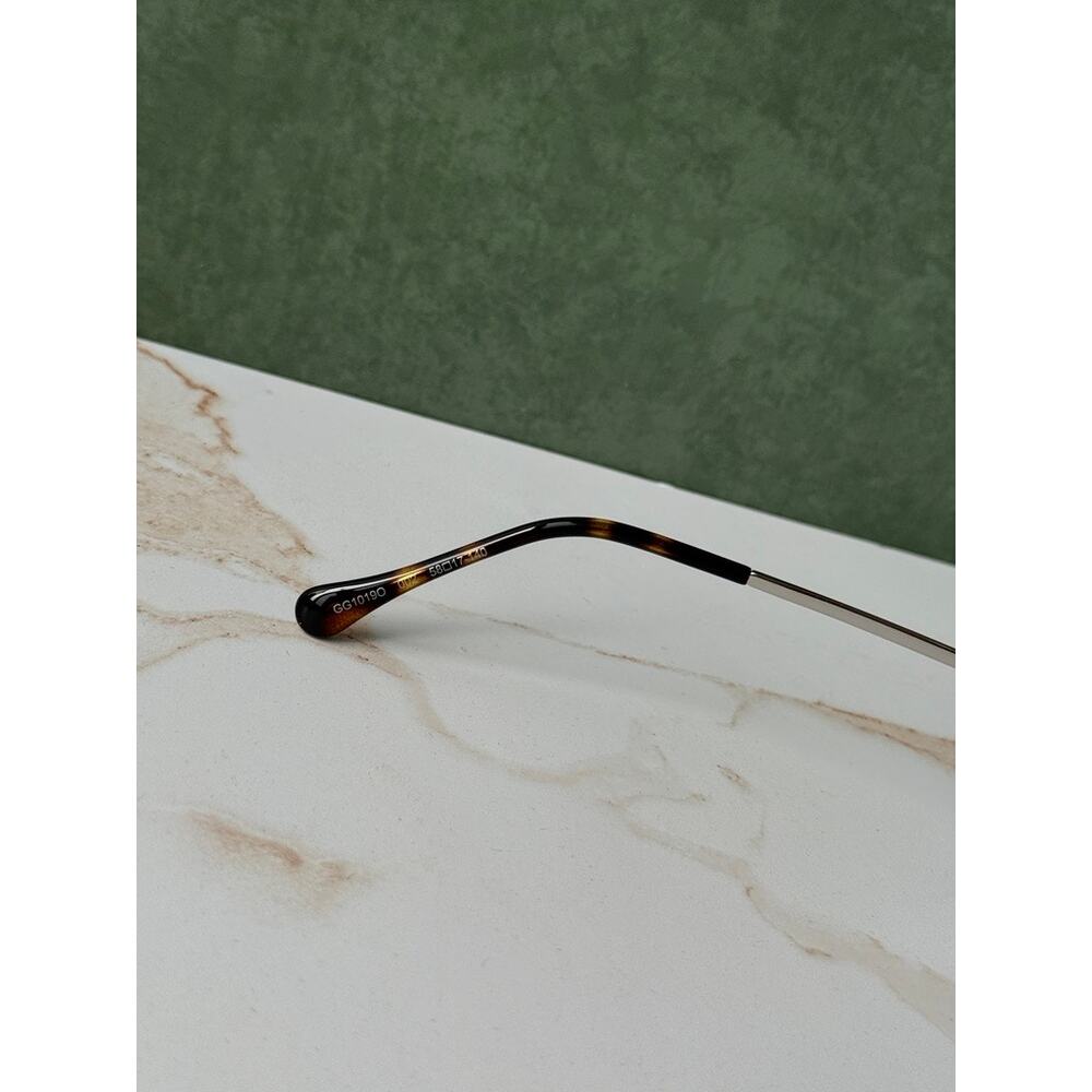 NEW Gucci GG1019O Silver Horsebit Square Eyeglasses Frames - Picture 7 of 7